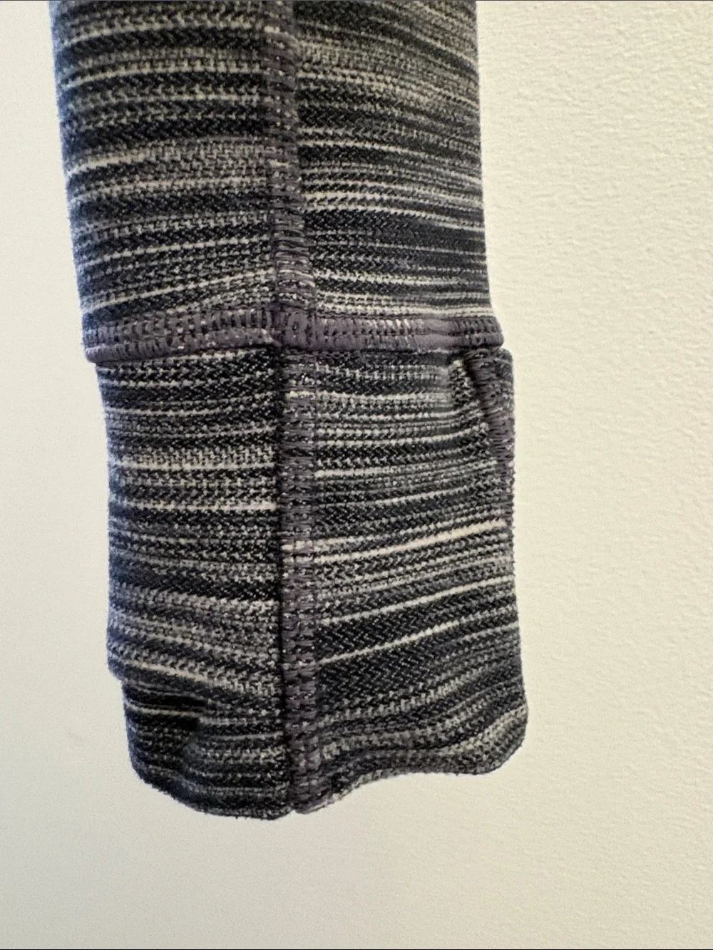 Lululemon Hooded Define Jacket Nulu ~ 4 ~ Heathered Black/White